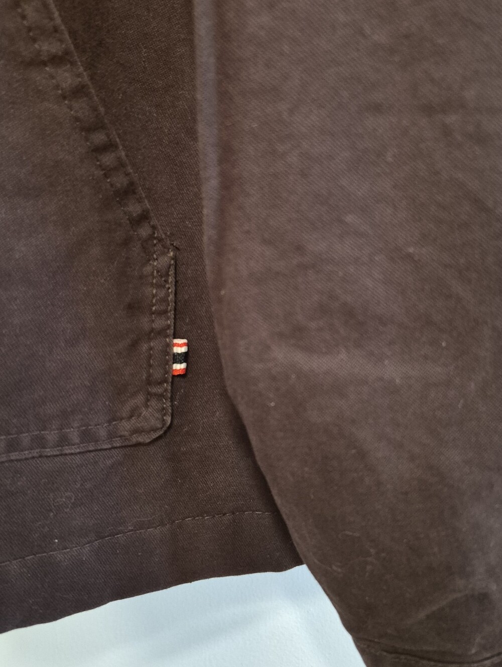 Hunter Barn Jacket Brown Canvas Corduroy Collar Boxy Oversized Sz L $149 NWT - Picture 6 of 16